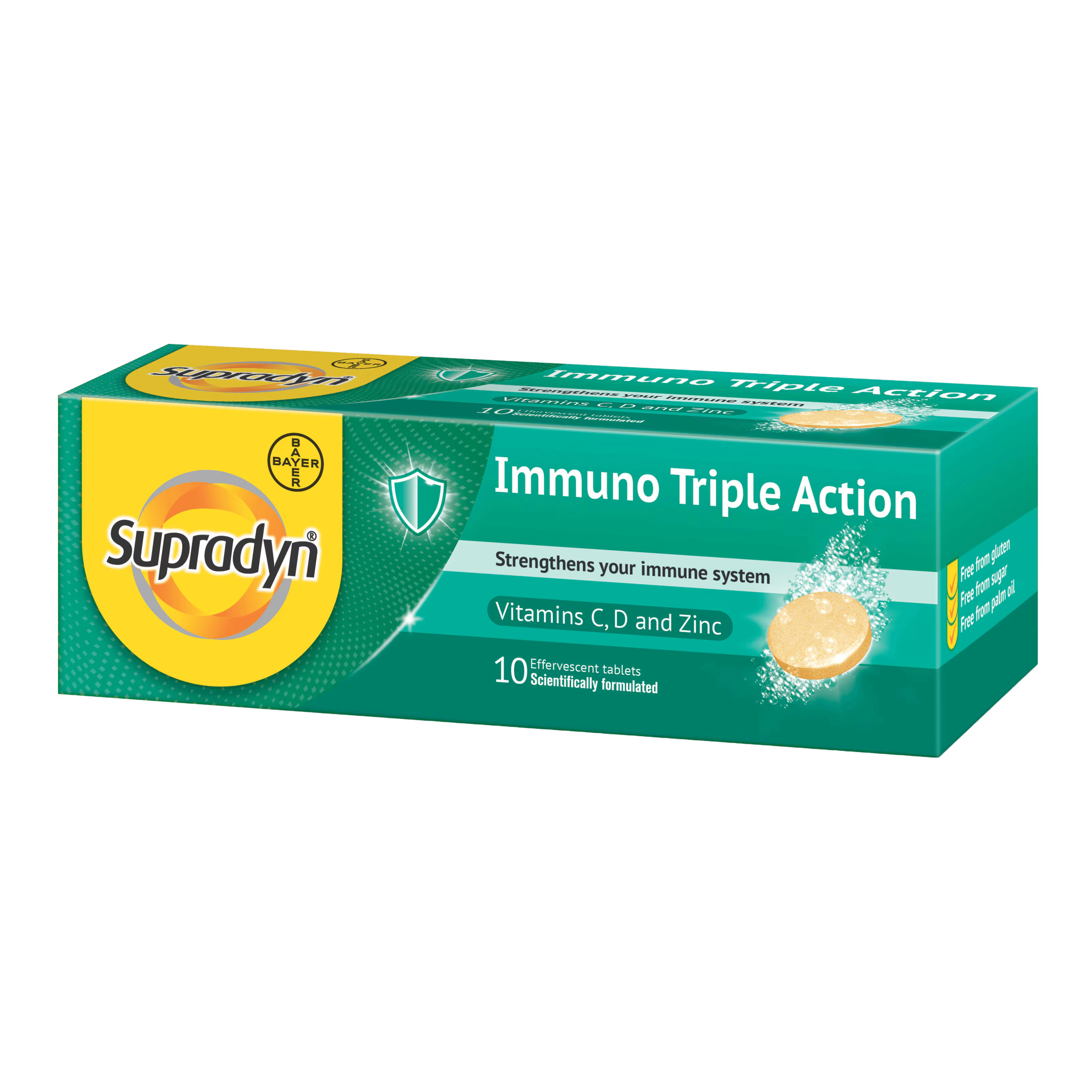 SUPRADYN IMMUNO TRIPLE ACTION EFF TABS 10*S