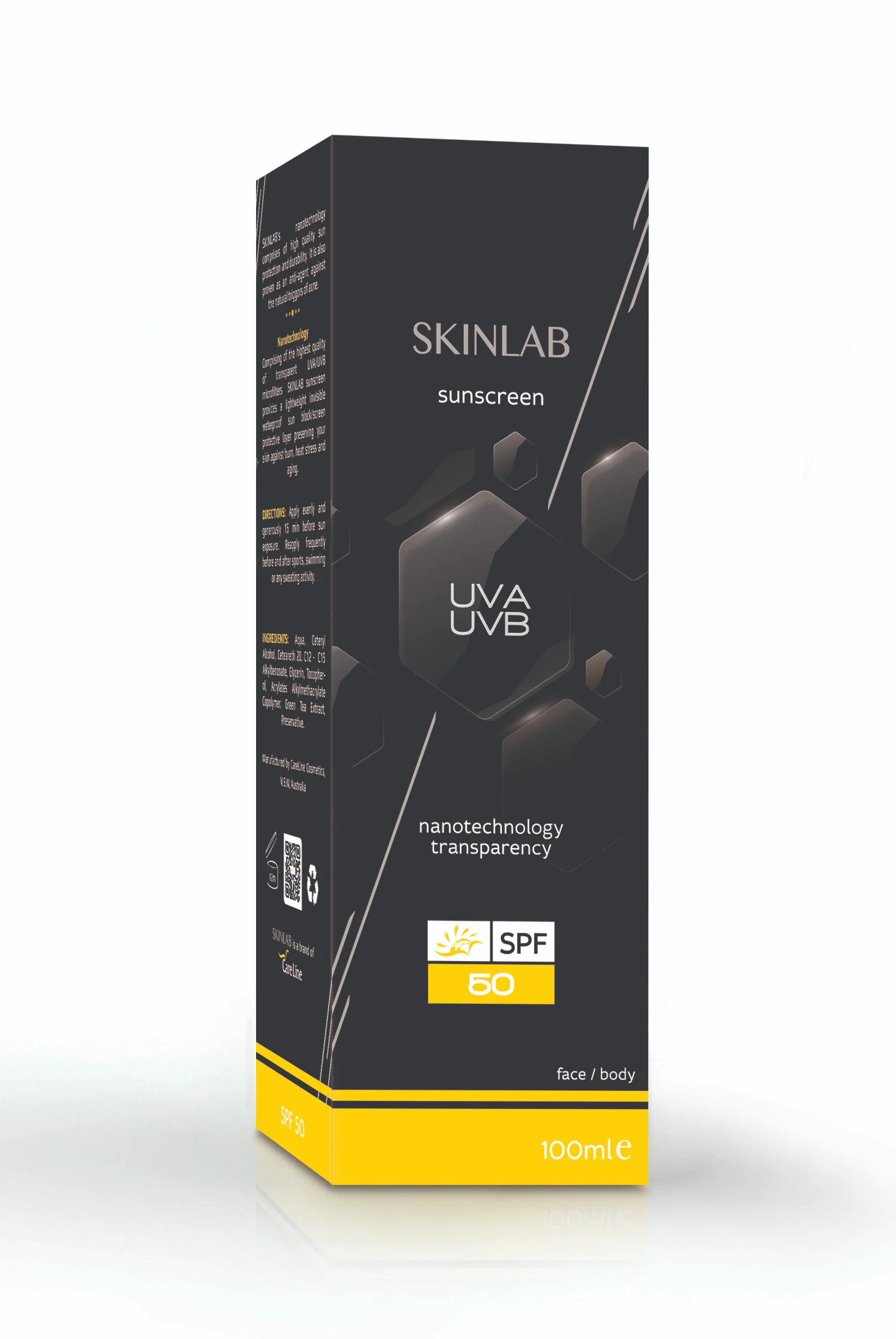 SKINLAB TRANSPARENT SUNSCREEN SPF 50 100ML - Product Image