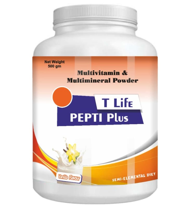 T LIFE PEPTI PLUS VANILLA 500GM - Product Image