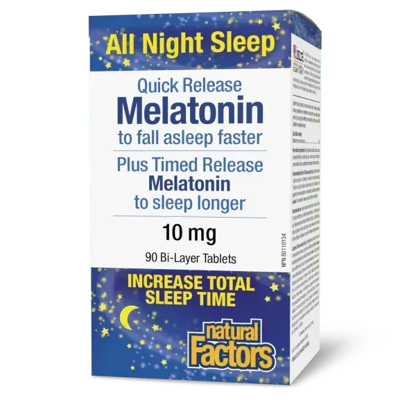 NF MELATONIN 10MG BILAYER TRT TABS 90 - Product Image
