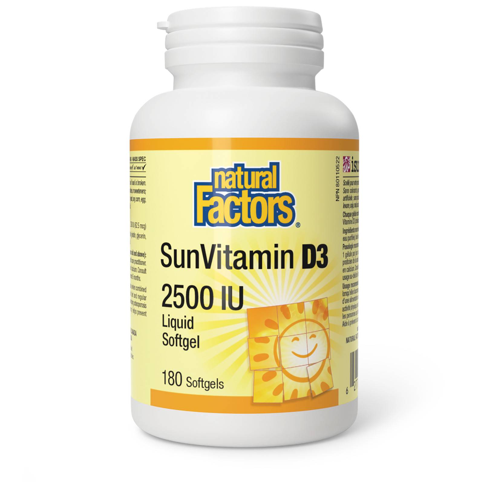 NF VITAMIN D3 2500IU TABS 180 - Product Image
