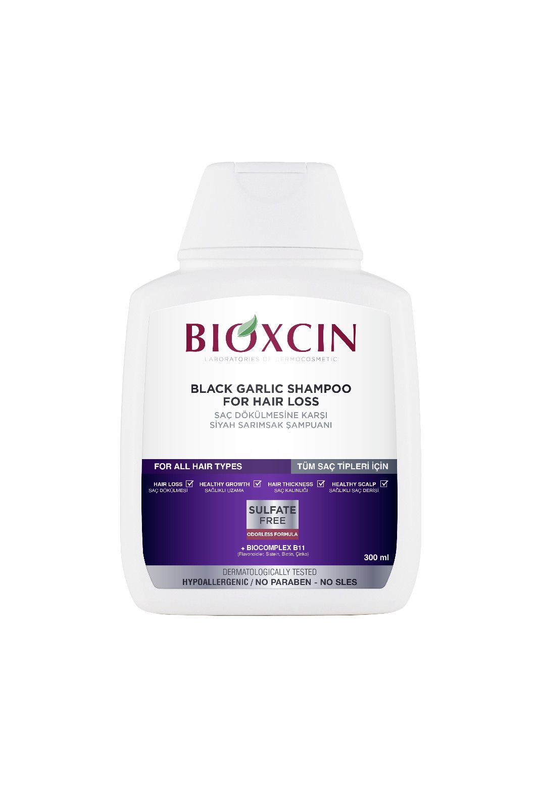 BIOXCIN BLACK GARLIC SHAMPOO 300ML - Product Image