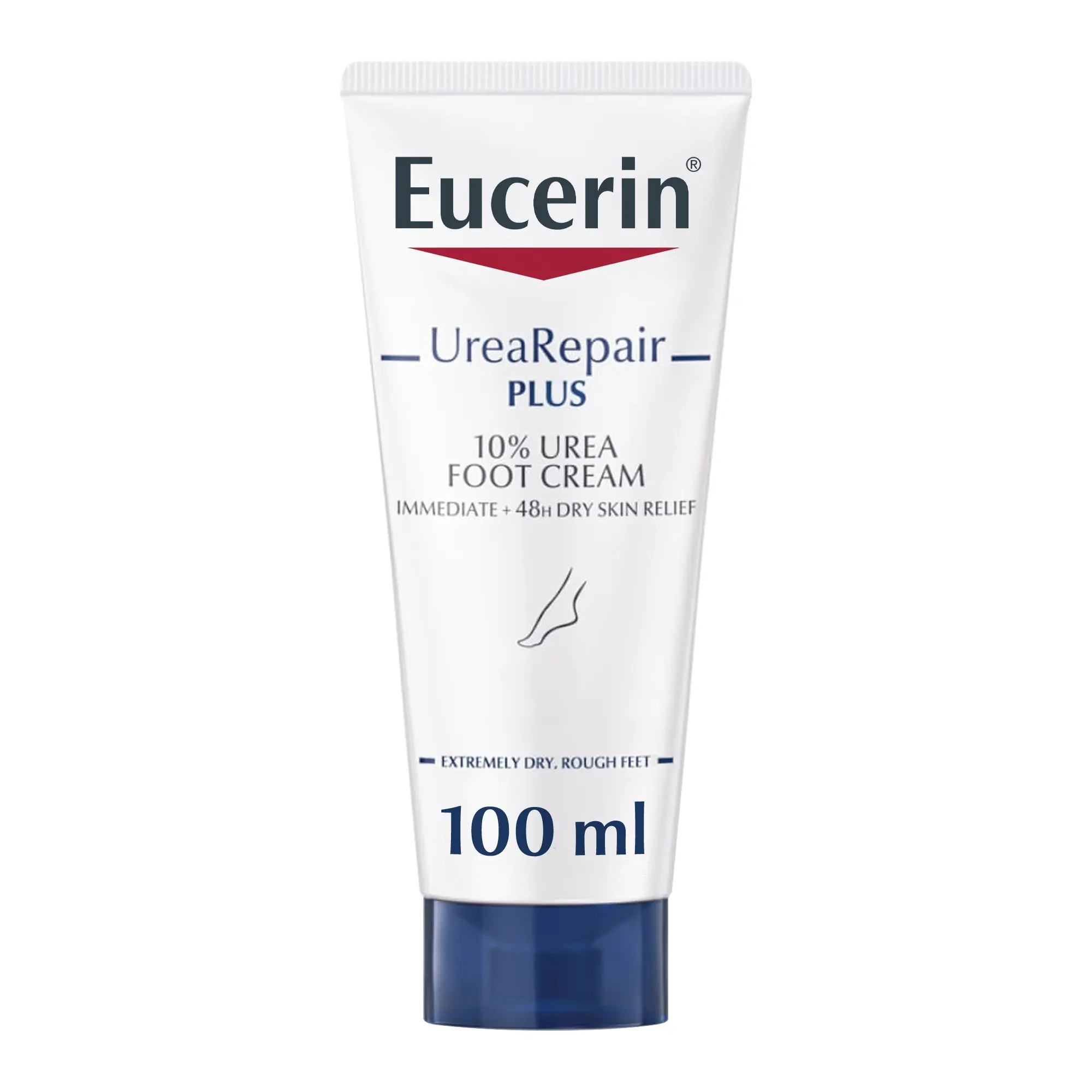 EUCERIN DRY SKIN UNREPAIR PLUS FOOT CREAM 10% 100ML - Product Image