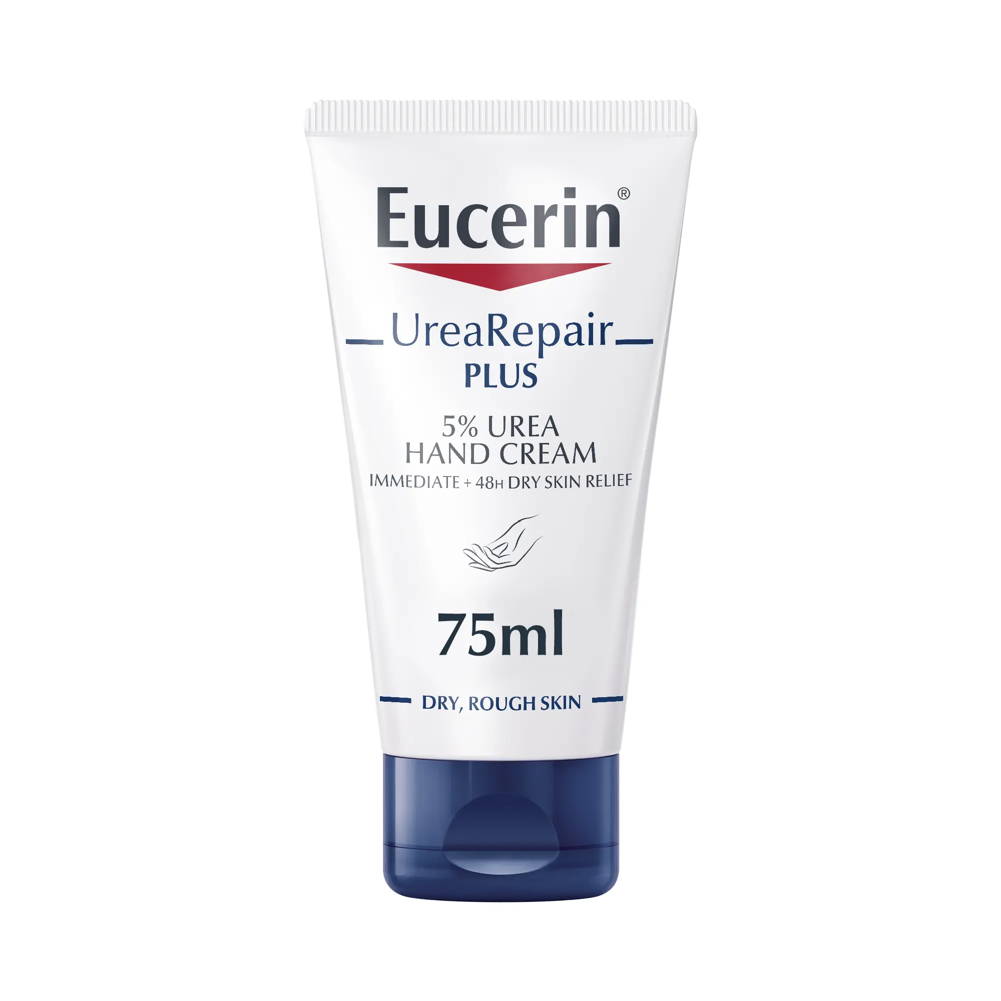 EUCERIN DRY SKIN UREA REPAIR PLUS HAND CREAM 5% 75ML - Product Image