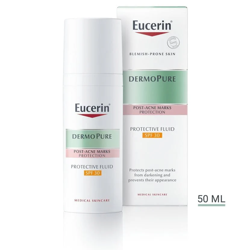EUCERIN IMPURE SKIN DERM PURE PROTECTING FLUID SPF30 - Product Image