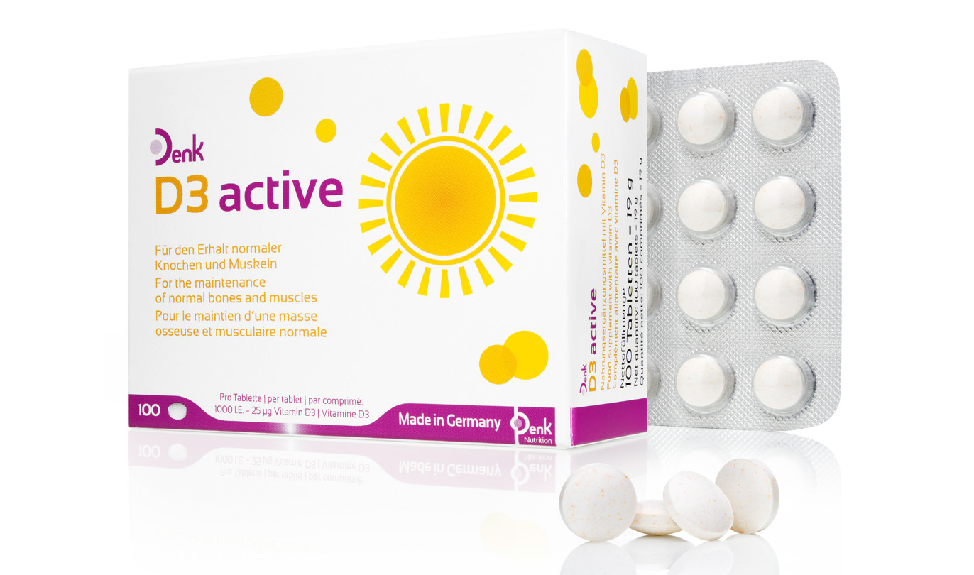 D3 ACTIVE DENK TABS 100*S - Product Image