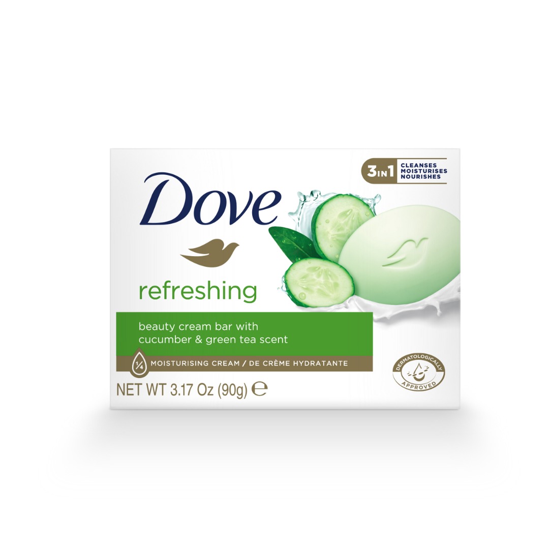 DOVE REFRESHING BEAUTY CREAM BAR 90G - Product Image