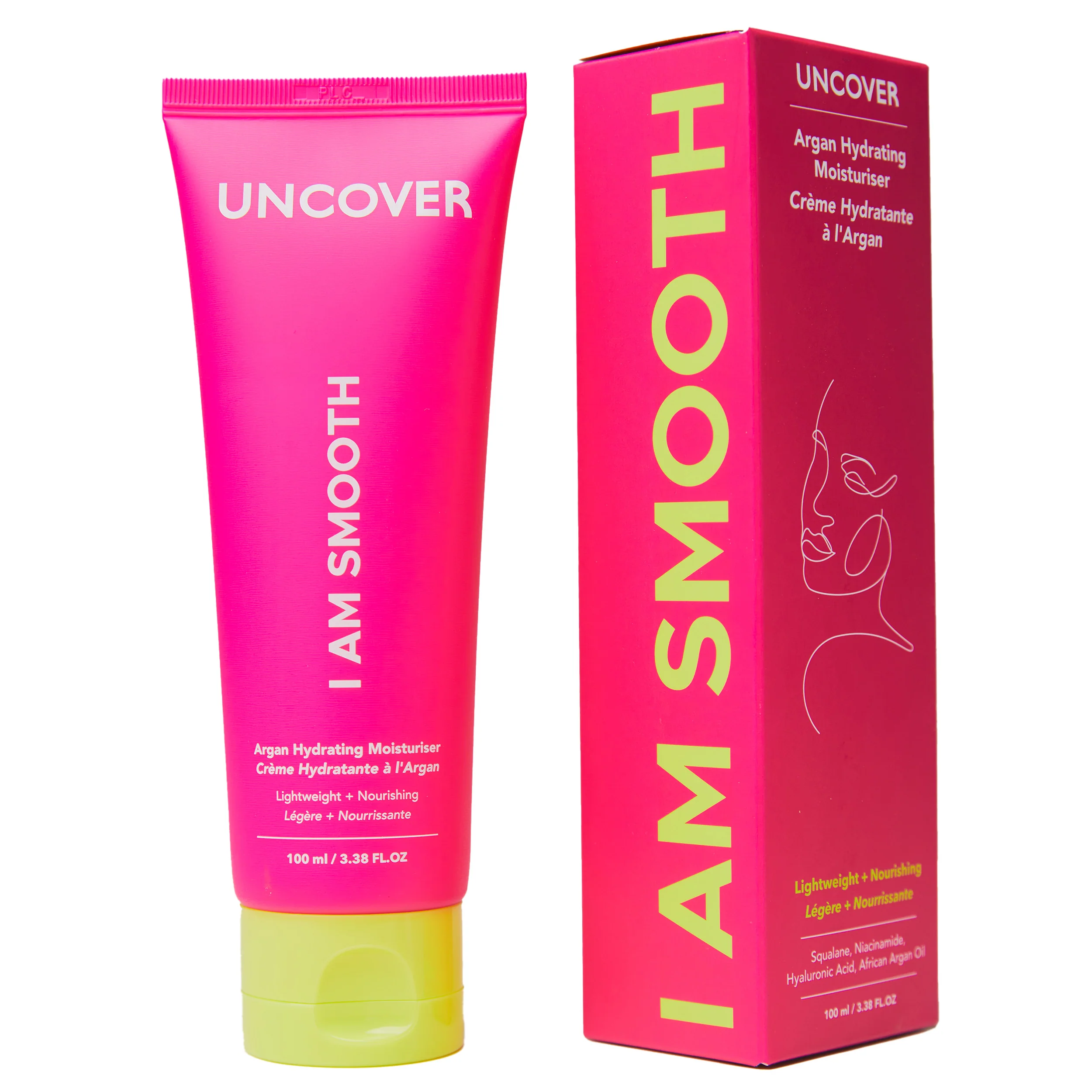 UNCOVER ARGAN HYDRATING MOISTURISER 100ML - Product Image