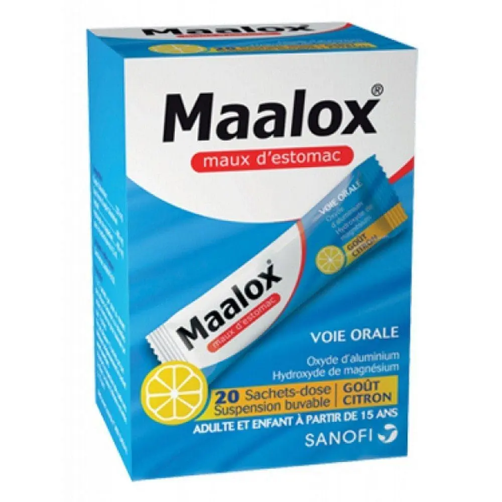MAALOX LEMON SACHETS 20'S - Product Image