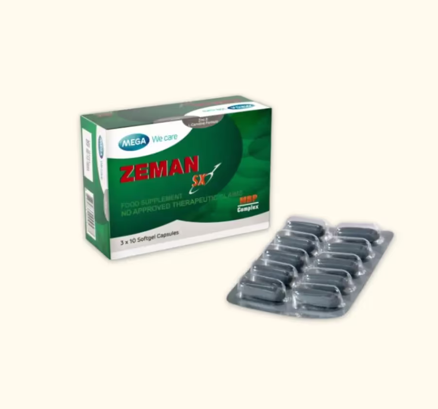 MEGA ZEMAN SX CAPSULES 30*S - Product Image