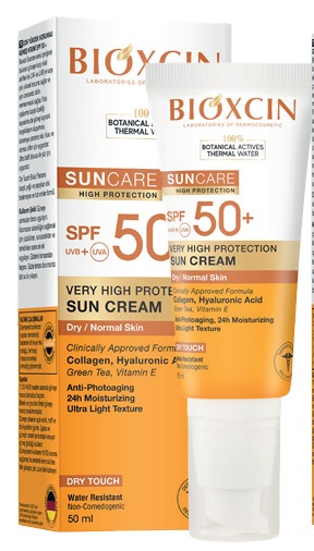 BIOXCIN SUNCARE DRY NORMAL SKIN CREAM 50SPF 50ML - Product Image