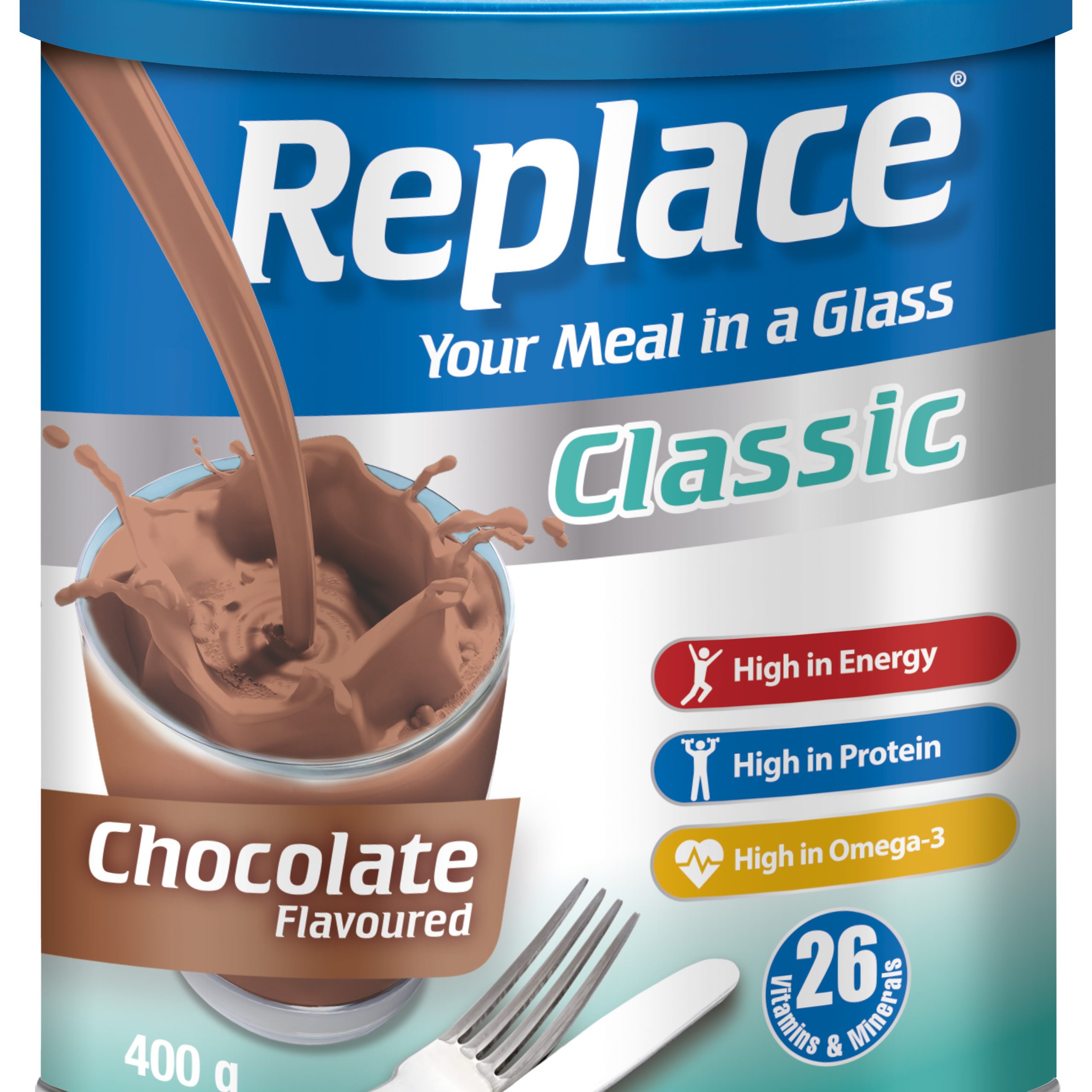 NATIVA REPLACE CLASSIC CHOCOLATE 400G - Product Image
