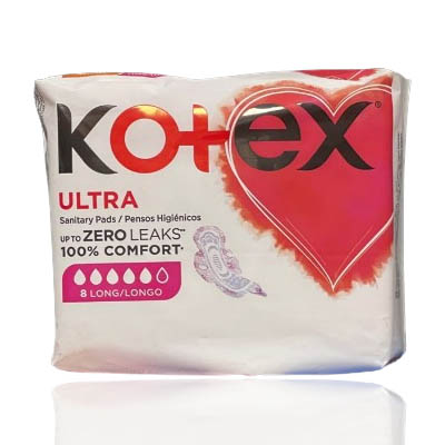 KOTEX ULTRA THIN PADS SUPER 8'S - Product Image