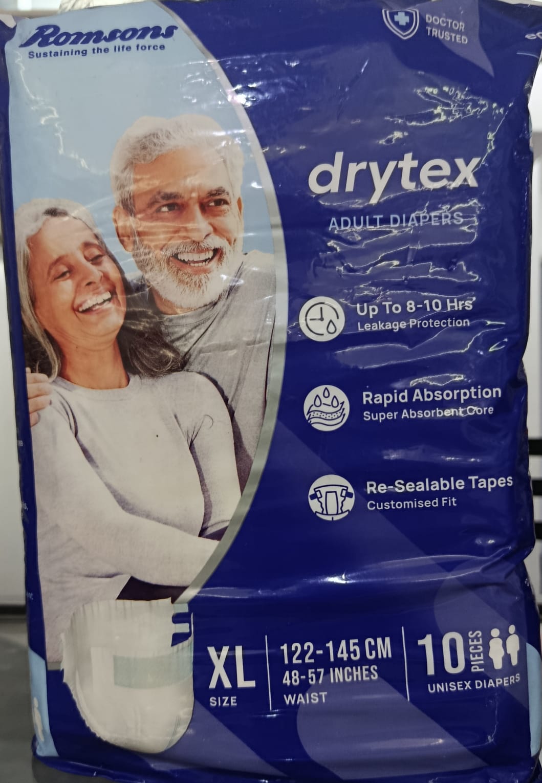 DRYTEX ADULT DIAPERS (XL)10*S - Product Image