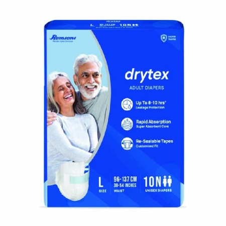 DRYTEX ADULT DIAPERS (L)10*S - Product Image