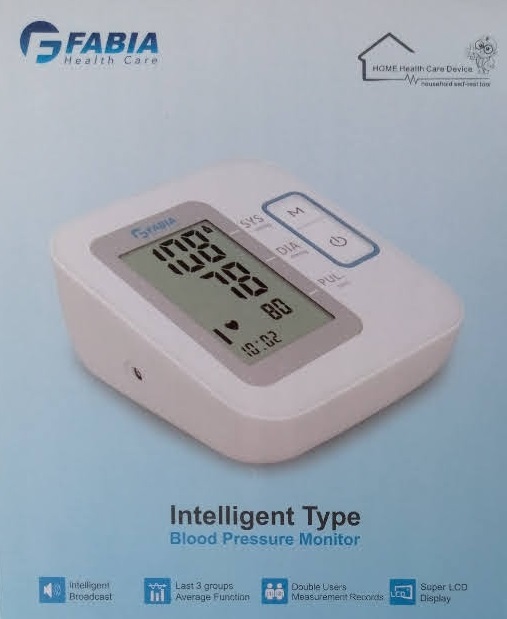 FABIA INTELLIGENT TYPE BLOOD PRESSURE MONITOR - Product Image