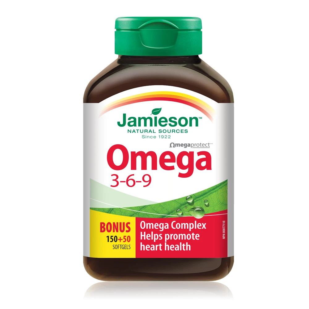 JAMIESON OMEGA 3-6-9 1200MG CAPS 200*S - Product Image