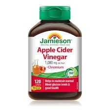 JAMIESON APPLE CIDER VINEGAR+CHROMIUM CAPS 120*S - Product Image
