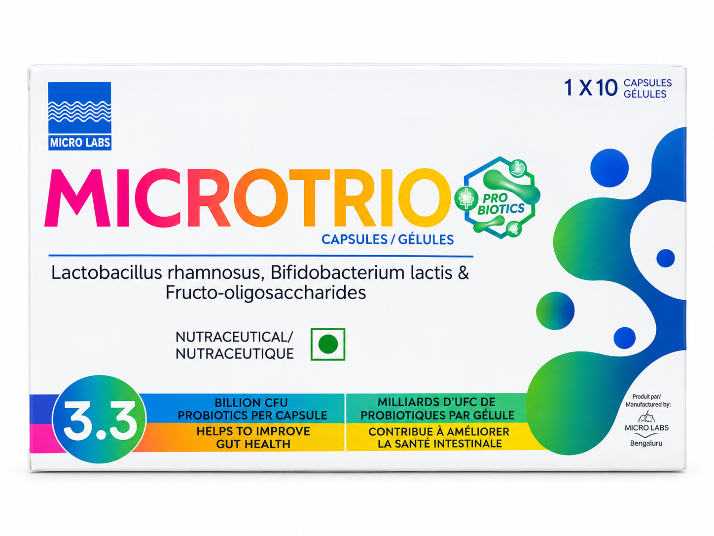 MICROTRIO PROBIOTICS  CAPSULES 10*S - Product Image