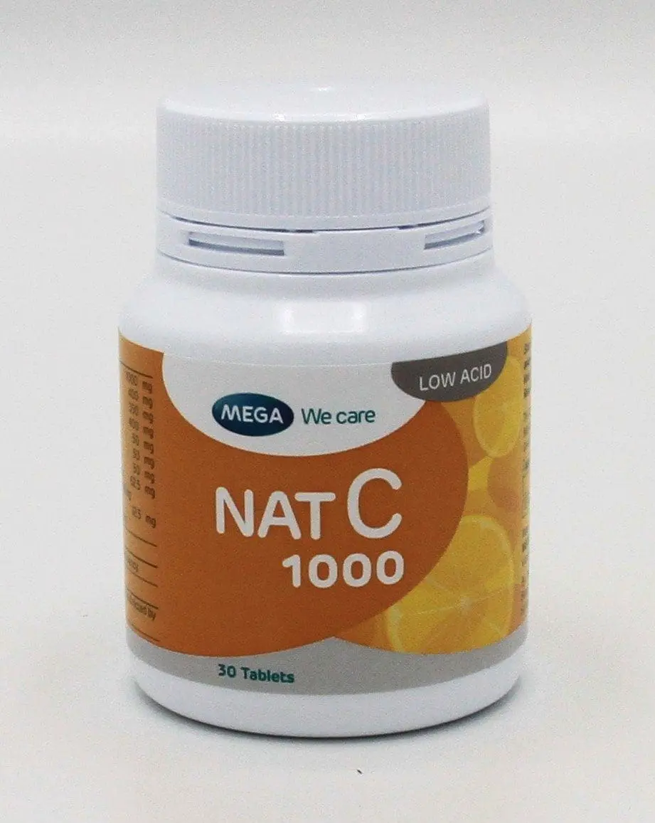 MEGA VITAMIN C 1000MG TABS 30'S(NAT-C)