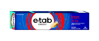 E-TAB ENERGY EFF TABLETS 20'S