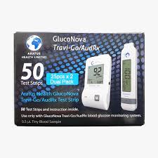 Thumbnail for GLUCONOVA BLOOD GLUCOSE TEST STRIPS 50'S