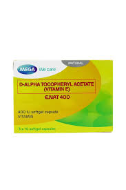 Thumbnail for MEGA ENAT CAPS (VIT E) 400MG 30'S