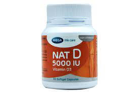 Thumbnail for MEGA NAT-D 5000IU CAPSULES 30'S