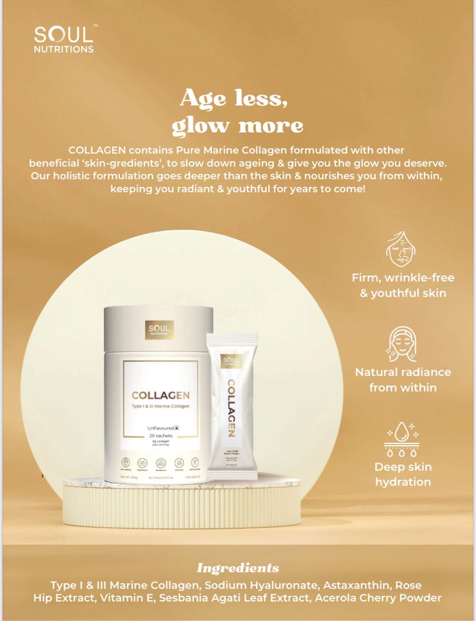 Thumbnail for SOUL SOLUTIONS MARINE COLLAGEN SATCHETS 20*S