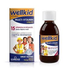 Thumbnail for WELLKID MULTIVIT LIQUID 150ML (4-12YRS)