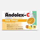 ANDOLEX-C LOZENGES H/L 16'S